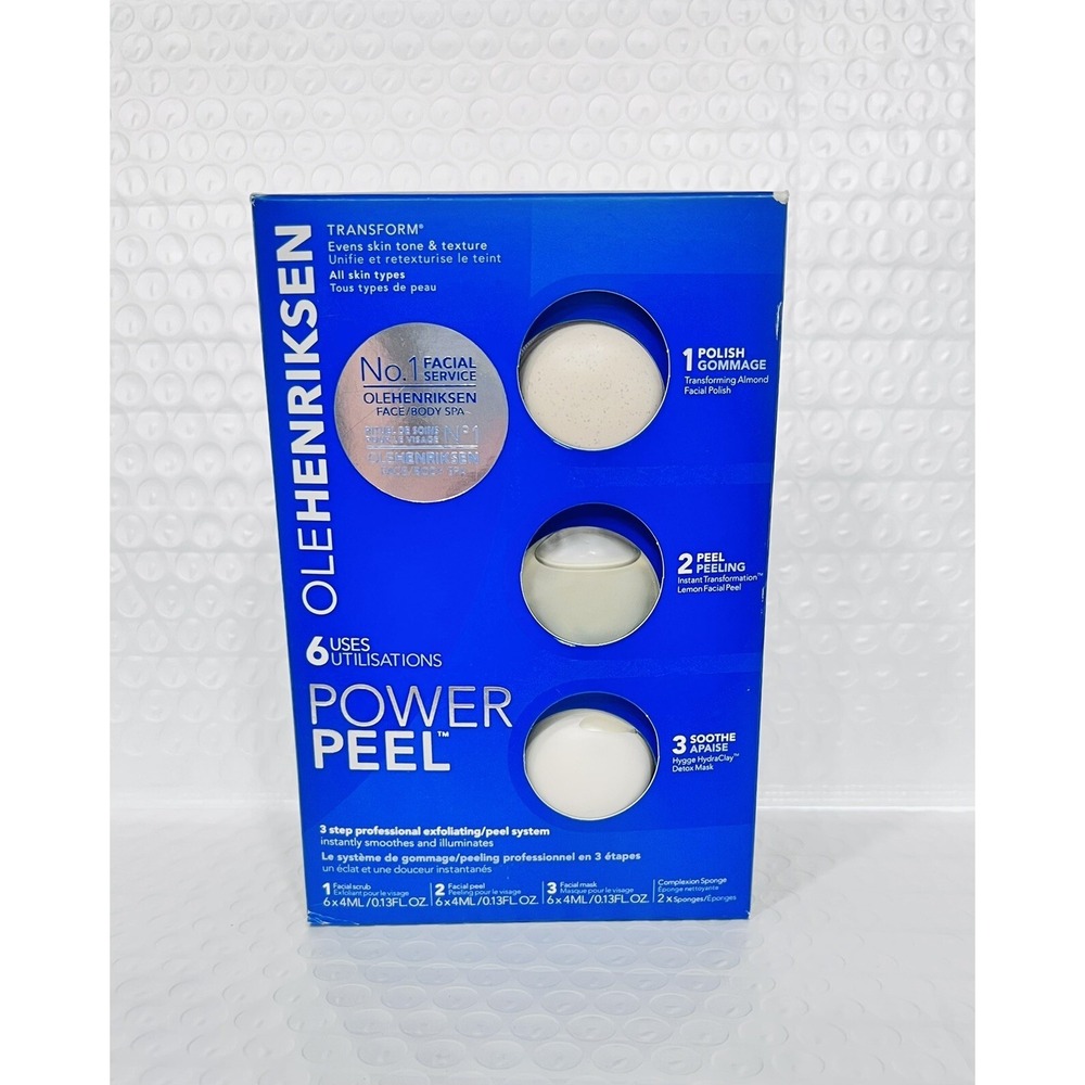 Lot 3 Boxes Ole Henriksen Transform‎ Power Peel  Facial System (6pack) Face Skin - Picture 2 of 7